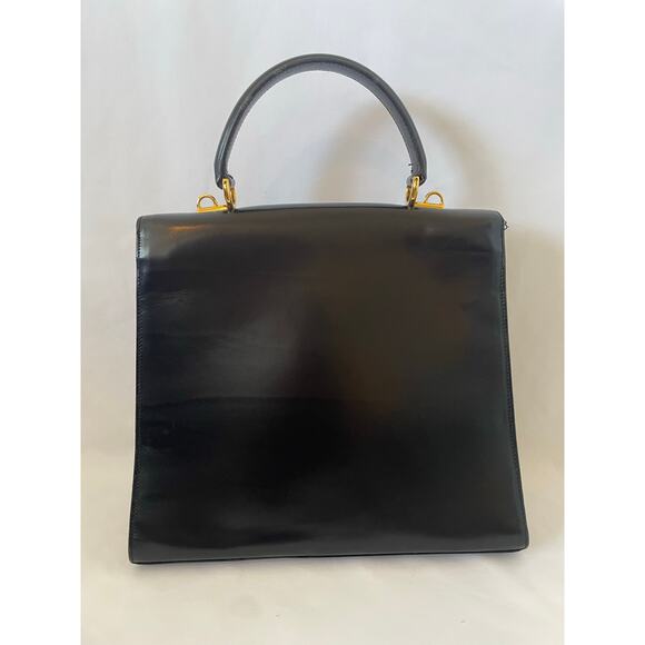 VTG Authentic Gucci Lady Lock 2Way Leather Top Leather Handbag 90s Y2K Old Money - Picture 13 of 16